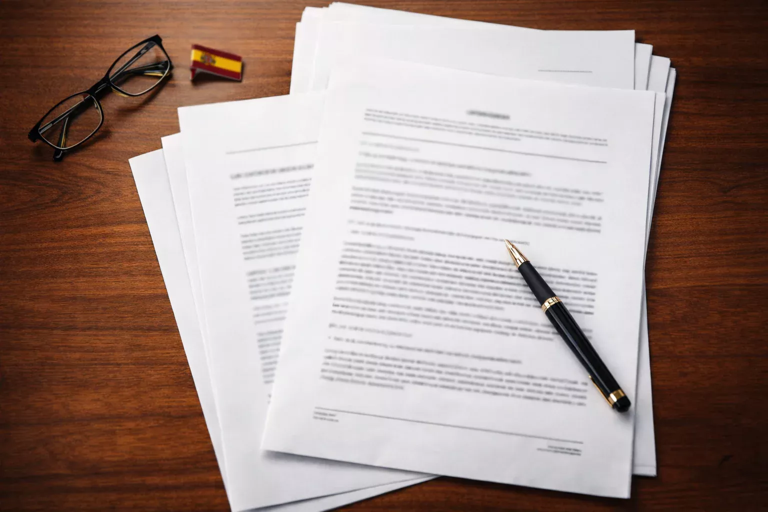 Documento oficial de regulación del juego sobre un escritorio profesional en España